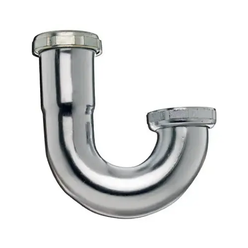 Sink Trap J-Bend, With Clean Out, Chrome Plated, 1-1/4 x 1-1/4-In. Sink Trap J-Bend, With Clean Out, Chrome Plated, 1-1/4 x 1-1/4-In.