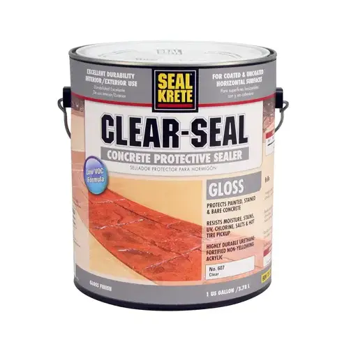Concrete Protective Sealer, Gloss, Gallon Concrete Protective Sealer, Gloss, Gallon