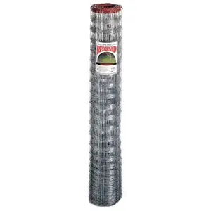 Red Brand 70253 Deer and Orchard Fence, 165 ft L, 72 in H, 14-1/2 Gauge, Galvanized
