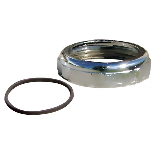 Slip Joint Nut, Die-Cast Material, 2" X 2" Size, Chrome-Plated Finish Slip Joint Nut, Die-Cast Material, 2" X 2" Size, Chrome-Plated Finish