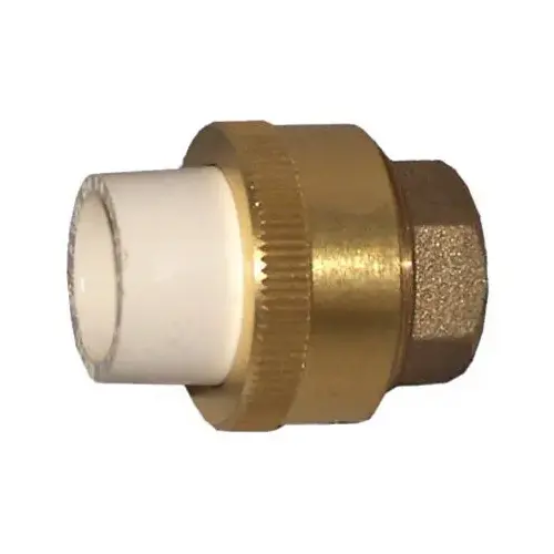 Nibco 4733-LF Series M25010L Pipe Union, 1/2 in, Slip x Solder, CPVC, Tan, SCH 40 Schedule Nibco 4733-LF Series M25010L Pipe Union, 1/2 in, Slip x Solder, CPVC, Tan, SCH 40 Schedule