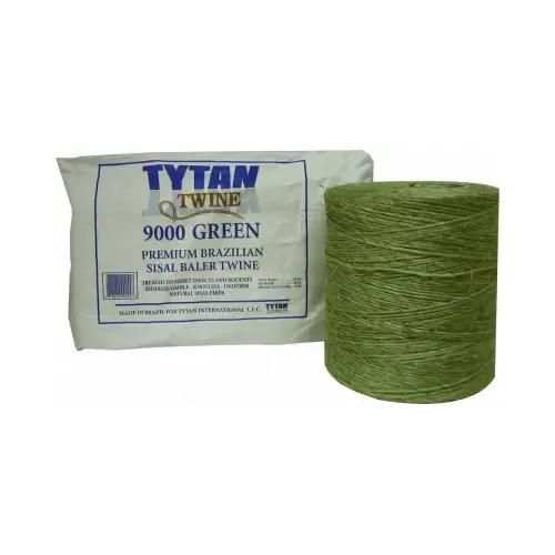 Baler Twine, 16,000 ft L, 130 lb Working Load, Sisal, Brazilian Green Pair Baler Twine, 16,000 ft L, 130 lb Working Load, Sisal, Brazilian Green Pair