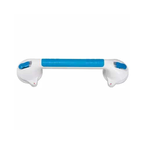 Grab Bar Ultra Grip Blue/White Plastic 4.5" H X 16" L Blue/White
