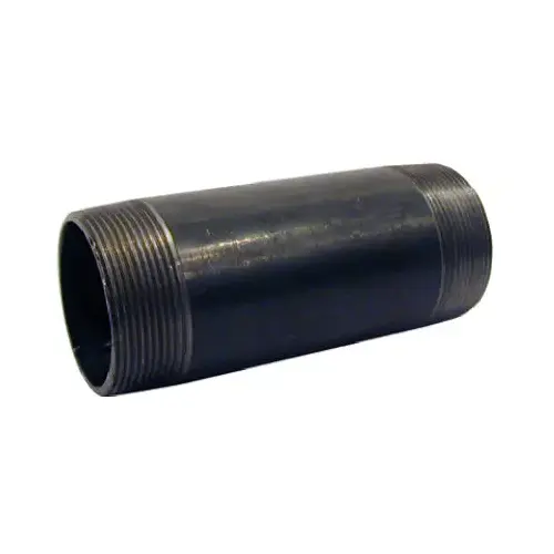 Black Pipe Nipple, 1-1/2 x 3-In. Black Pipe Nipple, 1-1/2 x 3-In.