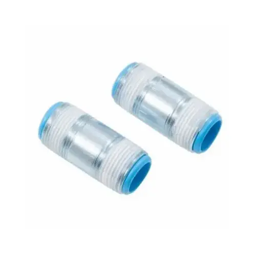 Water Heater Dielectric Nipple, 3/4 x 3/4 x 2-1/2 In pair Water Heater Dielectric Nipple, 3/4 x 3/4 x 2-1/2 In pair