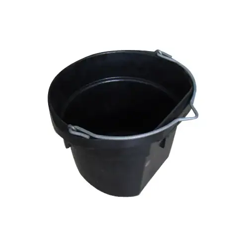 Flat Bucket, Rubber, 18-Qts.