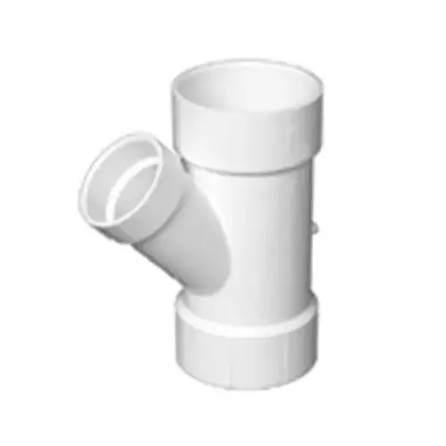 Schedule 40 PVC Pressure Reducing Wye, 4 x 3-In. Schedule 40 PVC Pressure Reducing Wye, 4 x 3-In.
