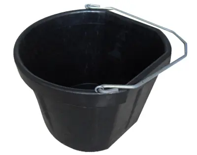 QINGDAO HUATIAN HAND TRUCK Corner Bucket Rubber 20-Qts. MR20QR/CRNBUCK-BLK