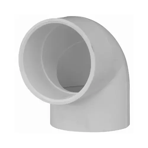 Schedule 40 PVC 90-Degree Pressure Elbow, White, 3/4-In. Schedule 40 PVC 90-Degree Pressure Elbow, White, 3/4-In.