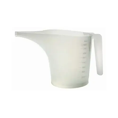 Funnel Measuring Pitcher, Plastic, 3.5-Cups Funnel Measuring Pitcher, Plastic, 3.5-Cups