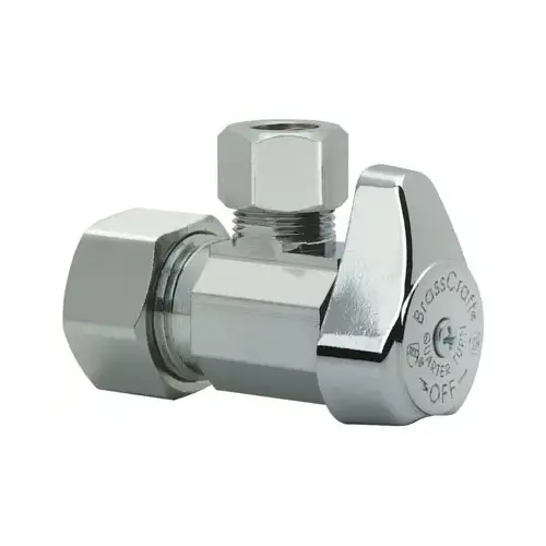 Chrome Angle Stop Valve, 5/8 x 1/2-In. Chrome Angle Stop Valve, 5/8 x 1/2-In.
