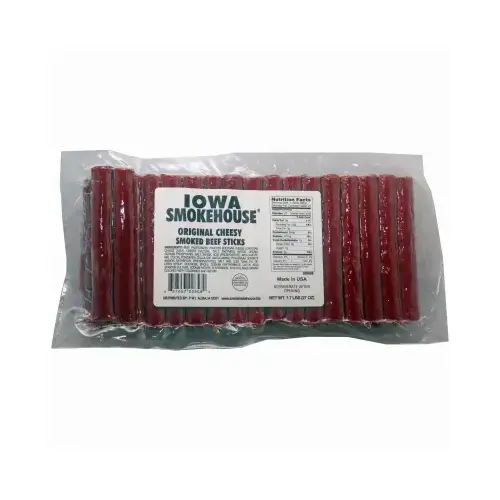 Smoked Beef Sticks, Cheesy Original, 27-oz.