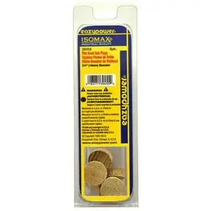 EAZYPOWER 30225 Isomax Dowel Plug, Flat Head, Oak, 3/4-In., 8-Pk.