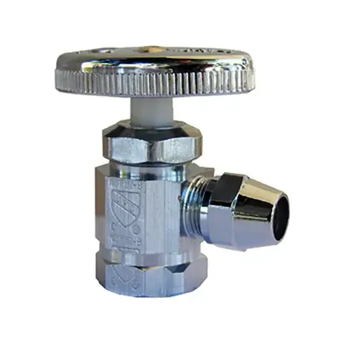Angle Stop Valve, Chrome, Texas Old Style, 1/2 FPT x 3/8-In. Fine Flare Angle Stop Valve, Chrome, Texas Old Style, 1/2 FPT x 3/8-In. Fine Flare