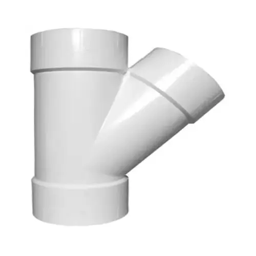 Schedule 40 Plastic DWV Wye, PVC, 2-In. Schedule 40 Plastic DWV Wye, PVC, 2-In.