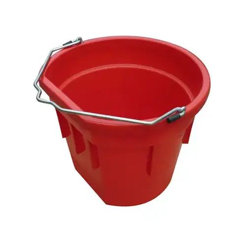 Utility Bucket, Flat Sided, Red Resin, 20-Qts. Utility Bucket, Flat Sided, Red Resin, 20-Qts.
