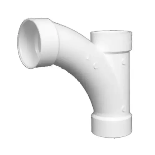 Schedule 40 PVC Pipe Fitting, Combination Tee Wye, PVC 4-In. Schedule 40 PVC Pipe Fitting, Combination Tee Wye, PVC 4-In.