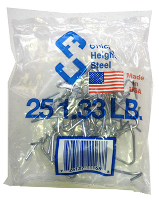 CHICAGO HEIGHTS STEEL M005FAST25RG025 T-Post Fence Clips - pack of 25