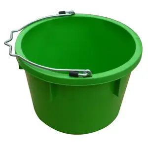 QINGDAO HUATIAN HAND TRUCK MR8QP/UB-LIMEGRN Utility Bucket, Lime Green Resin, 8-Qts.