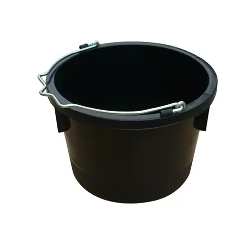Utility Bucket, Black Resin, 8-Qts.
