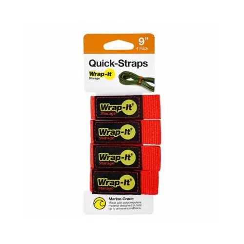 Cord Organizer/Storage Straps, Red. 9 In pack of 4 Cord Organizer/Storage Straps, Red. 9 In pack of 4