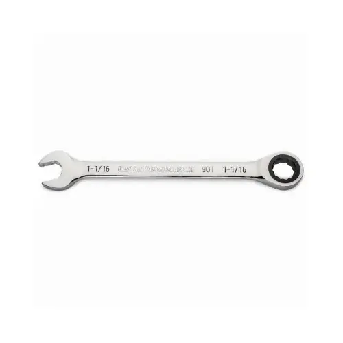 Combination Ratcheting Wrench, 90-Tooth, 12-Point, 1-1/16-In. Combination Ratcheting Wrench, 90-Tooth, 12-Point, 1-1/16-In.