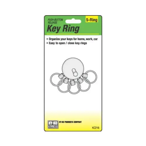 Key Ring, Easy-Release Key Ring, Easy-Release