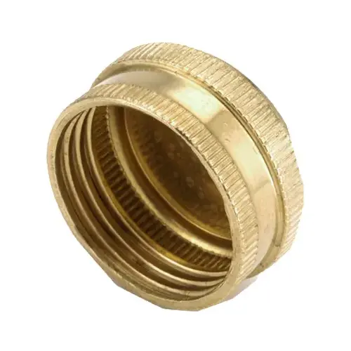 Garden Hose Cap, Lead-Free Brass, 3/4-In. GHT Garden Hose Cap, Lead-Free Brass, 3/4-In. GHT