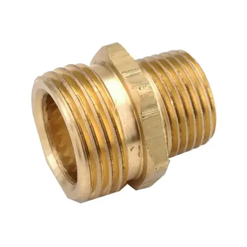 Garden Hose Adapter, Lead Free Brass, 3/4 MGH x 3/4-In. MIP Garden Hose Adapter, Lead Free Brass, 3/4 MGH x 3/4-In. MIP