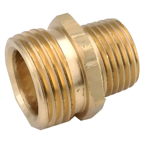 Garden Hose Adapter, Lead Free Brass, 3/4 MGH x 3/4-In. MIP Garden Hose Adapter, Lead Free Brass, 3/4 MGH x 3/4-In. MIP