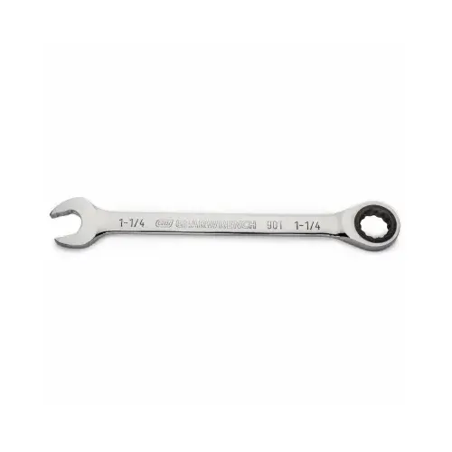 Combination Ratcheting Wrench, 90-Tooth, 12-Point, 1-1/4-In. Combination Ratcheting Wrench, 90-Tooth, 12-Point, 1-1/4-In.