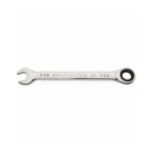 Combination Ratcheting Wrench, 90-Tooth, 12-Point, 1-1/8-In. Combination Ratcheting Wrench, 90-Tooth, 12-Point, 1-1/8-In.