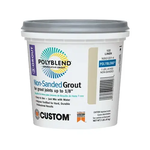 Polyblend Non-Sanded Repair Grout, Linen, 1-Lb. Polyblend Non-Sanded Repair Grout, Linen, 1-Lb.