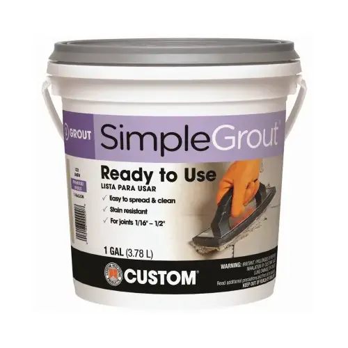 Simplegrout Gallon Delorean Gray Pre-Mixed Sanded Tile Grout Simplegrout Gallon Delorean Gray Pre-Mixed Sanded Tile Grout