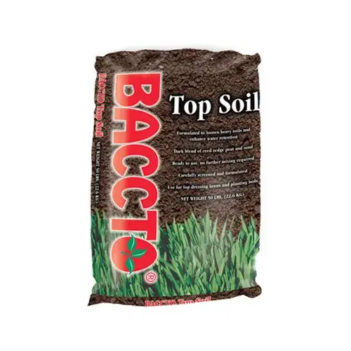 Top Soil, Fibrous with Granular Texture, 50 lb Bag