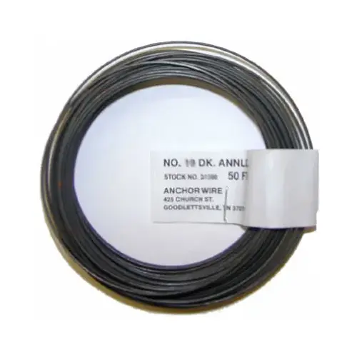 Wire, Galvanized, General Purpose, Dark Annealed, 19-Gauge, 50-Ft. Wire, Galvanized, General Purpose, Dark Annealed, 19-Gauge, 50-Ft.