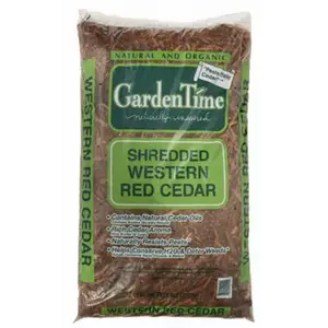 GRO-WELL BRANDS INC GT00450 Shredded Western Red Cedar Mulch, 2-Cu. Ft.