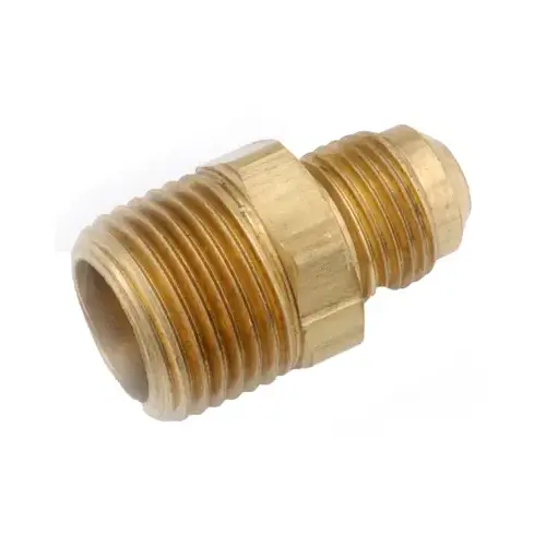 Brass Flare Connector, Lead-Free, 1/2 x 3/4-In. MIP Brass Flare Connector, Lead-Free, 1/2 x 3/4-In. MIP