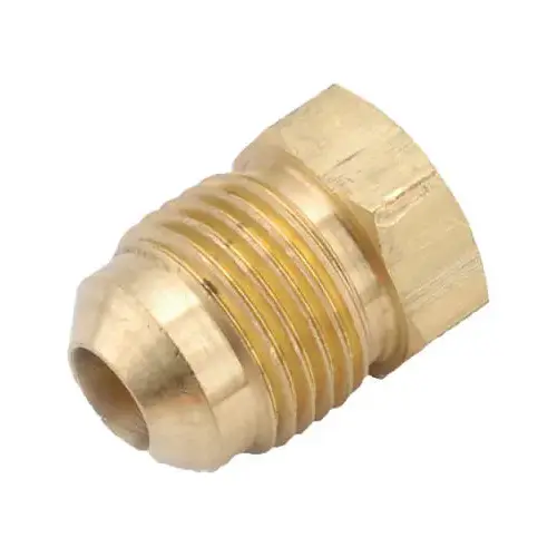 Brass Flare Plug, Lead-Free, 1/4-In.