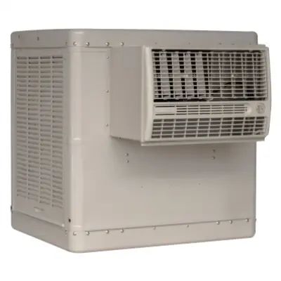 Champion 4000 CFM 2-Speed Evaporative Window Cooler for 1100 Sq. Ft. (with Motor and Remote Control) RWC44 Champion 4000 CFM 2-Speed Evaporative Window Cooler for 1100 Sq. Ft. (with Motor and Remote Control) RWC44