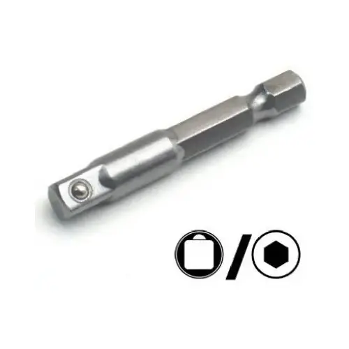 Socket Adapter For Cordless Screwdriver/Drill, 1/4-In. Socket Adapter For Cordless Screwdriver/Drill, 1/4-In.