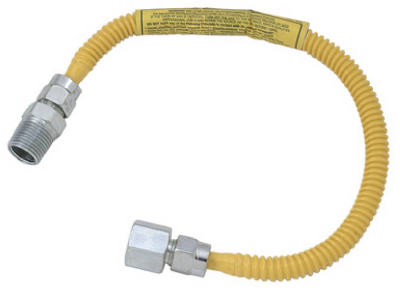 BRASS CRAFT SERVICE PARTS CSSL54-12 P Gas Appliance Connector, SL Series, Pro-Coat Stainless Steel, 12-In.