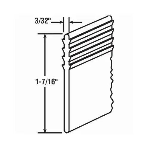 Shower Door Bottom Sweep, 3/32 x 36 In. Shower Door Bottom Sweep, 3/32 x 36 In.