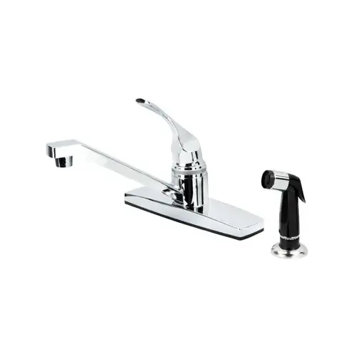 Single-Handle Kitchen Faucet, Side Spray, Chrome Single-Handle Kitchen Faucet, Side Spray, Chrome