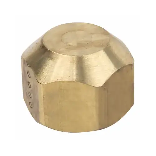 Gas Tube Cap, 5/8 in, Flare, 0.697 in L