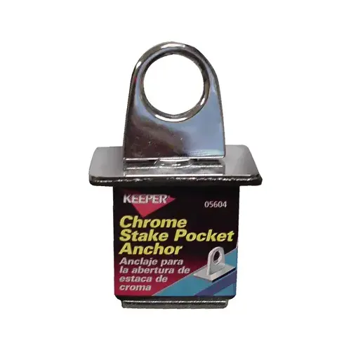 Anchor Point, Stake Pocket, Chrome