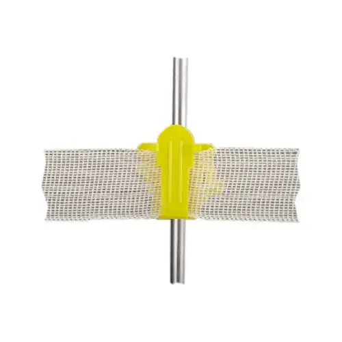 Electric Fence Insulator, Round Post, Western Style, Yellow - pack of 25