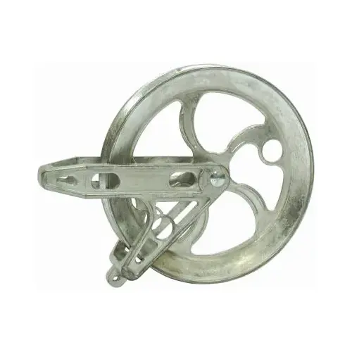 Standard Clothesline Pulley, 6-1/2 in OD, Metal Standard Clothesline Pulley, 6-1/2 in OD, Metal