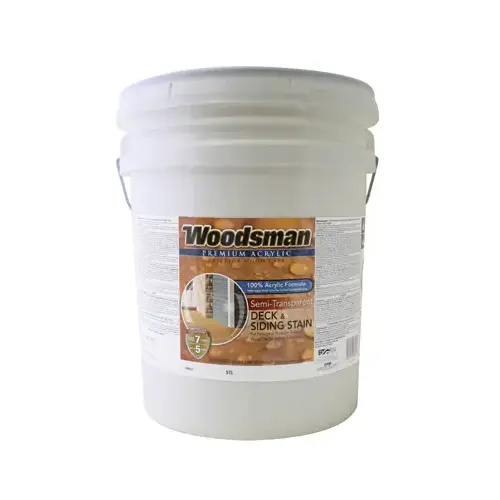 Deck, Siding & Fence Stain, Acrylic, Semi-Transparent Neutral Base, 5-Gallons Deck, Siding & Fence Stain, Acrylic, Semi-Transparent Neutral Base, 5-Gallons