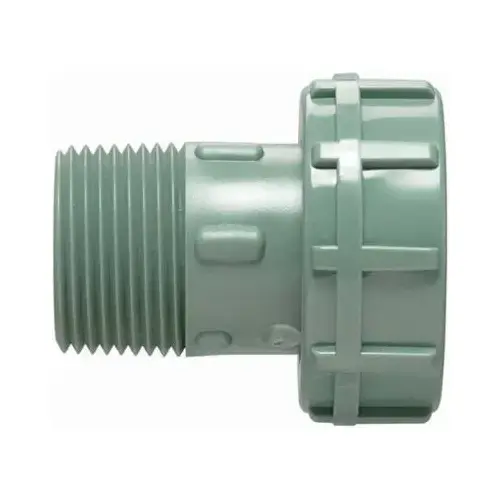 Underground Sprinkler Swivel Manifold Adapter, Green, 1-In. MPT x 1-1/4-In. Female Buttress Underground Sprinkler Swivel Manifold Adapter, Green, 1-In. MPT x 1-1/4-In. Female Buttress